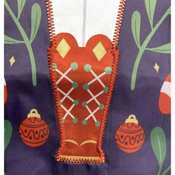 Nutcracker Applique Embroider Garden Flag 11.5"X18" Most Wonderful Time of Year - Picture 4 of 9